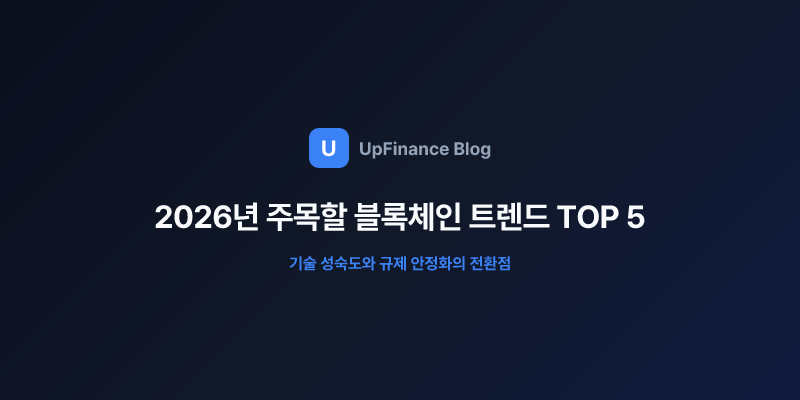 2026년 블록체인 트렌드를 보여주는 다양한 기술 요소들